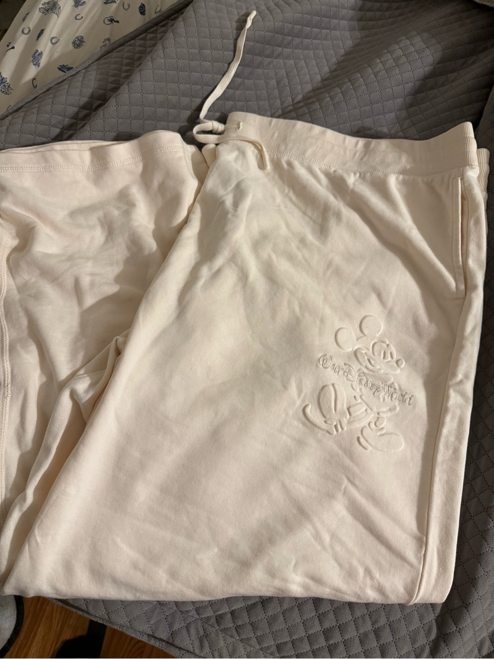 Disney Cream Mickey Sweatpants
